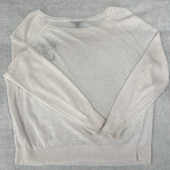 J.Crew Lightweight Palm Leaf Linen Summer Sweater Small - Picture 9 of 11